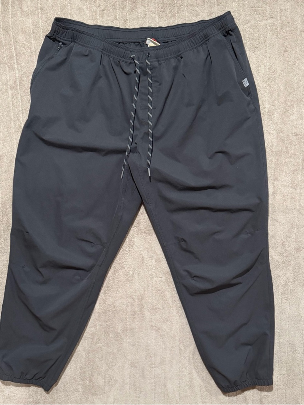 LL Bean Black Multisport Pants Mens XXXL Performance 32” Lightweight 514097 Gym